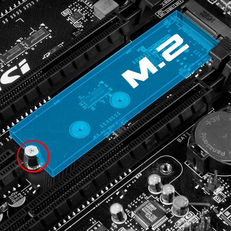 SGTKJSJS m.2 ssd Screws Kit, Nvme M2 Screws Suitable for Asus ASRock Gigabyte MSI Motherboard & Nvme SSD - Image 4